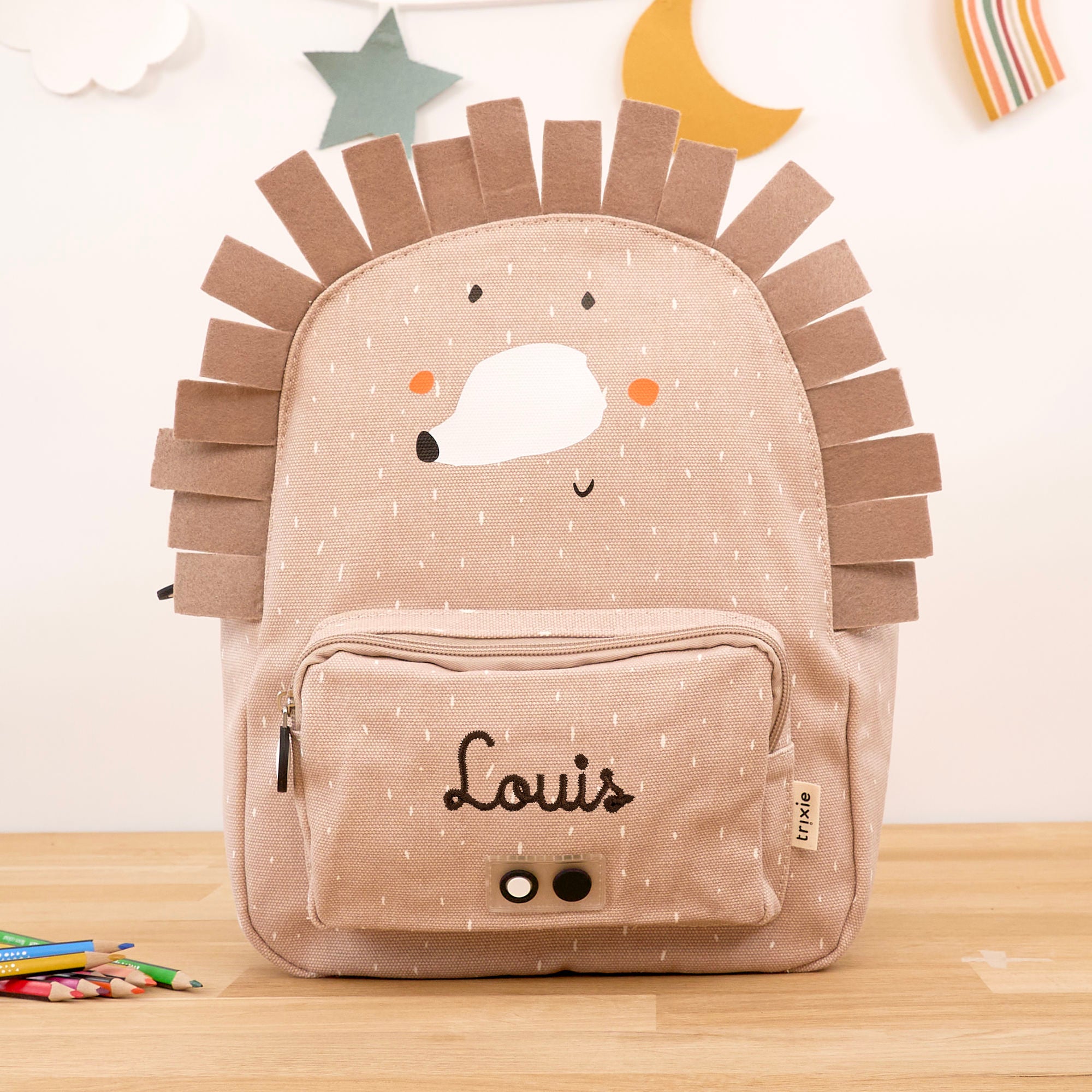 Trixie Kinderrucksack mit Namen - Igel