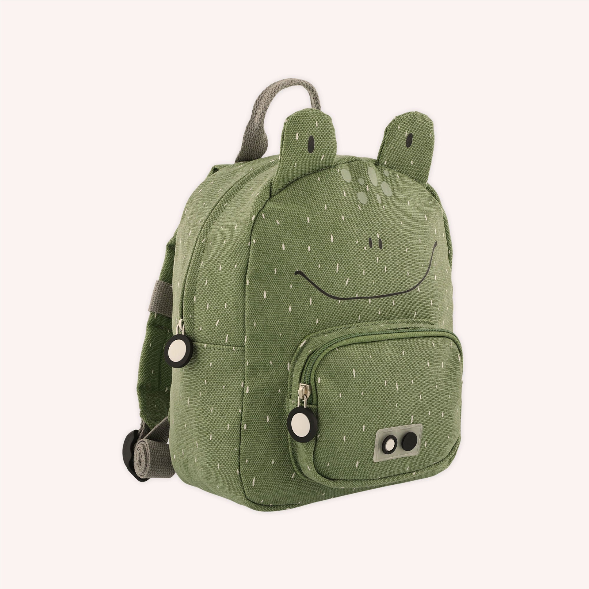 Mini children's backpack with name - frog