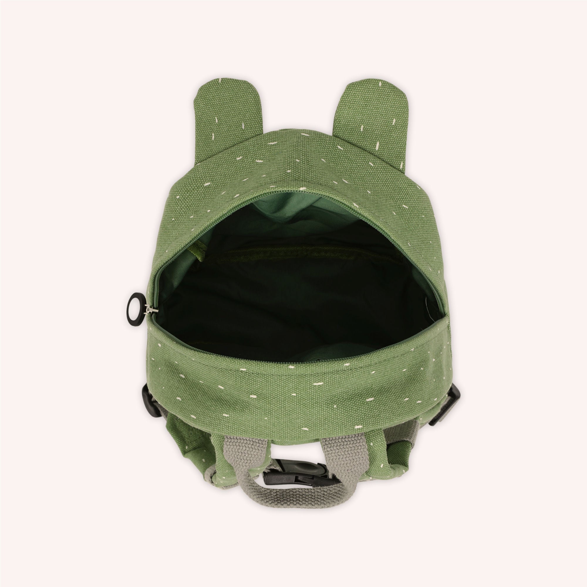 Mini children's backpack with name - frog