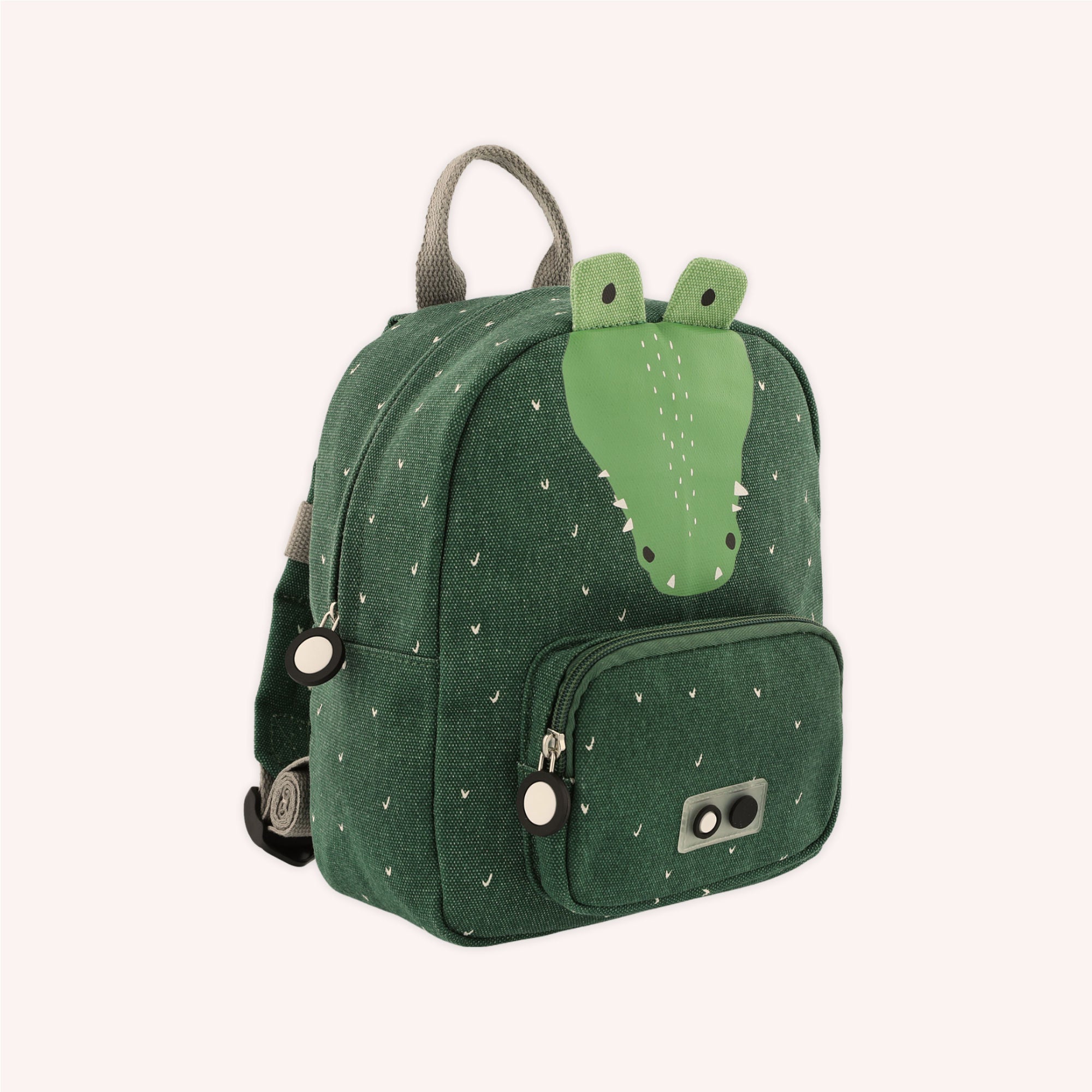 Mini children's backpack set with name - crocodile