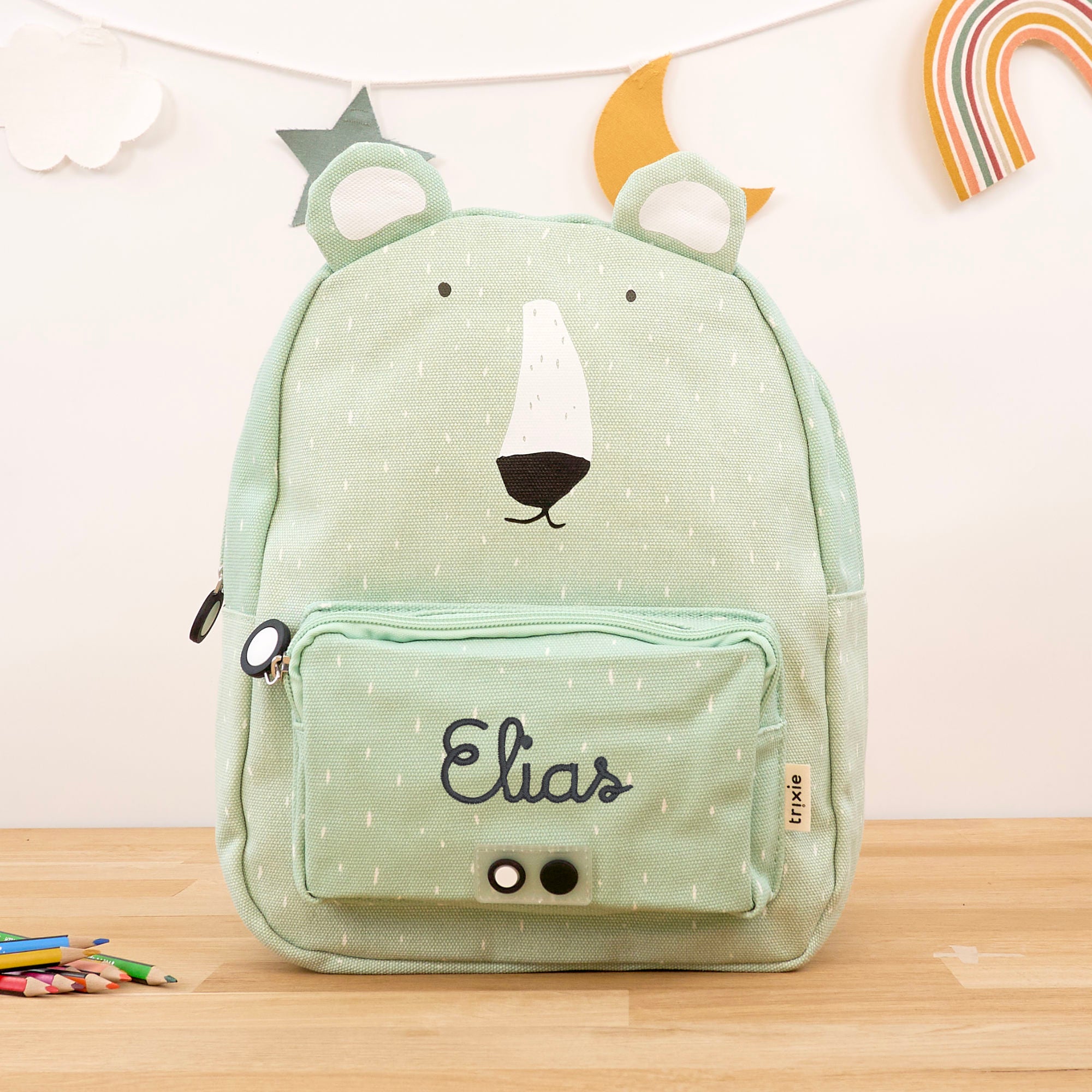 Trixie Kinderrucksack mit Namen - Eisbär