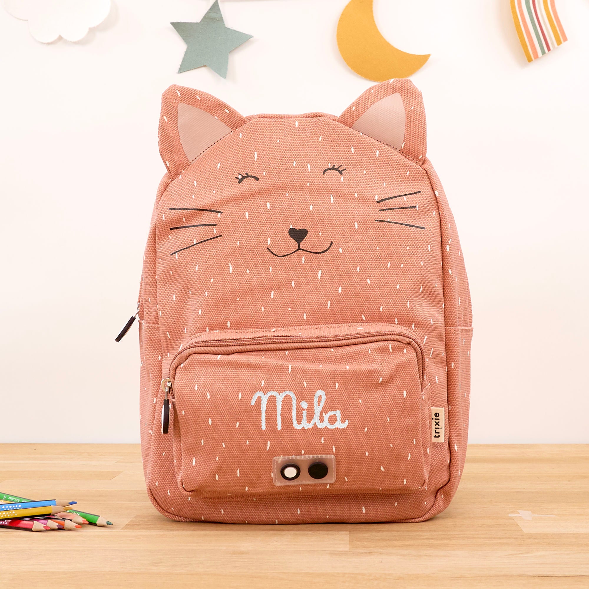 Kinderrucksack mit Namen - Katze