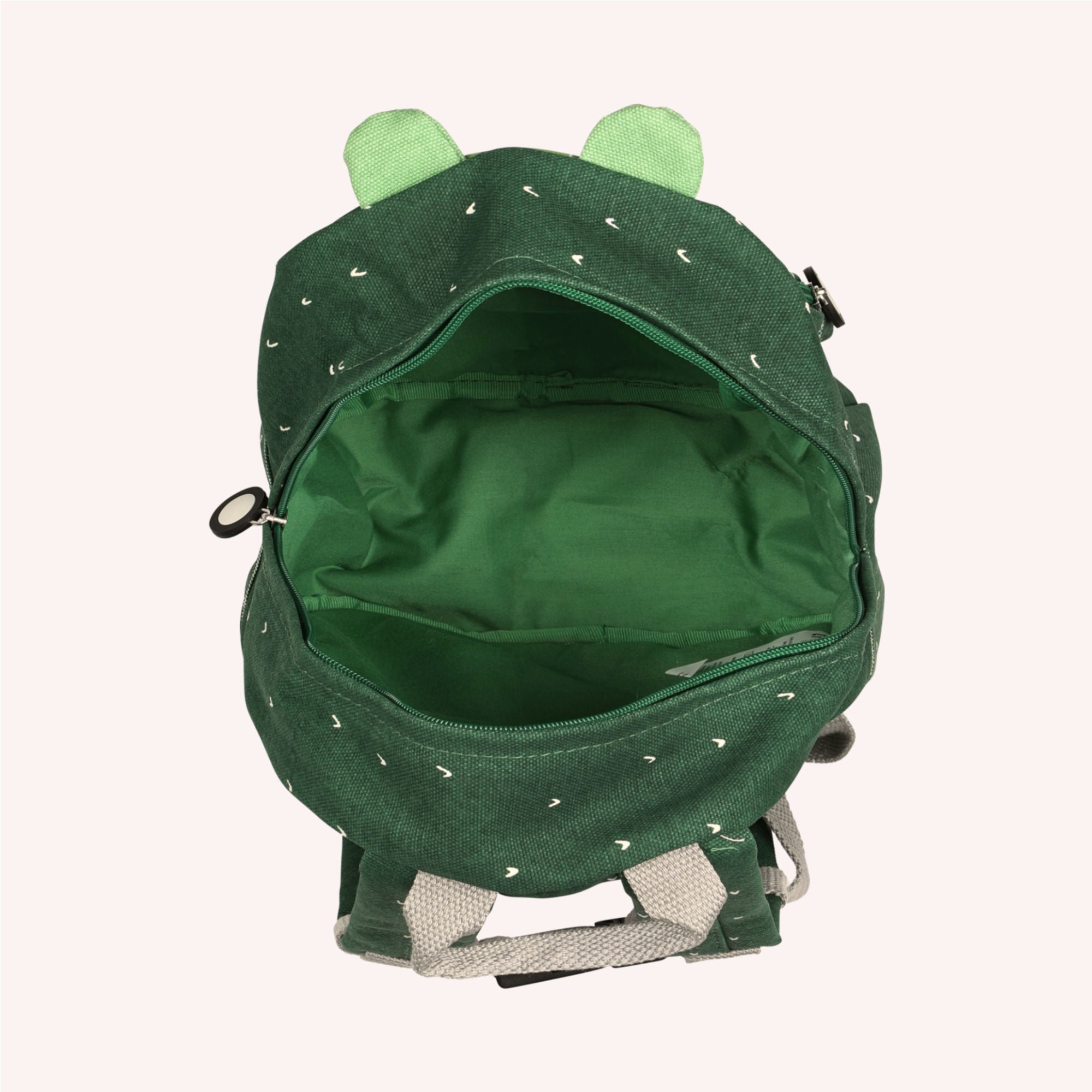 Children's backpack set with name - crocodile