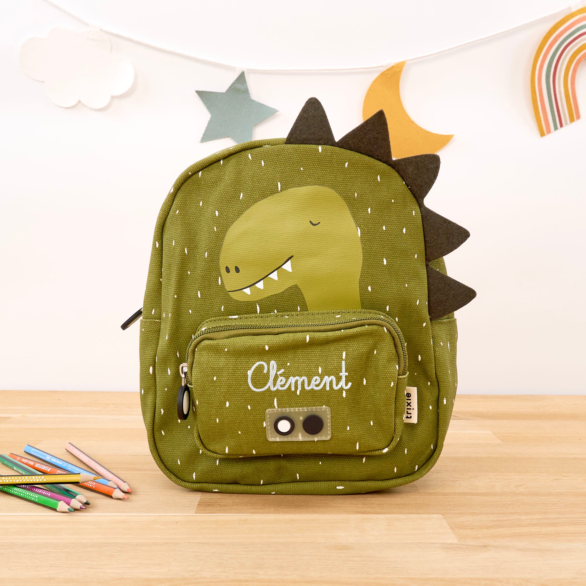 Mini children's backpack set with name - Dino